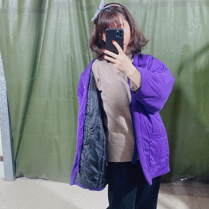 애니메이션 하프 랩 일본식 두꺼운 퀼트 하프 랩 느슨한 끈 프린트 가디건 일본식 파자마 탑 홈 패딩 재킷