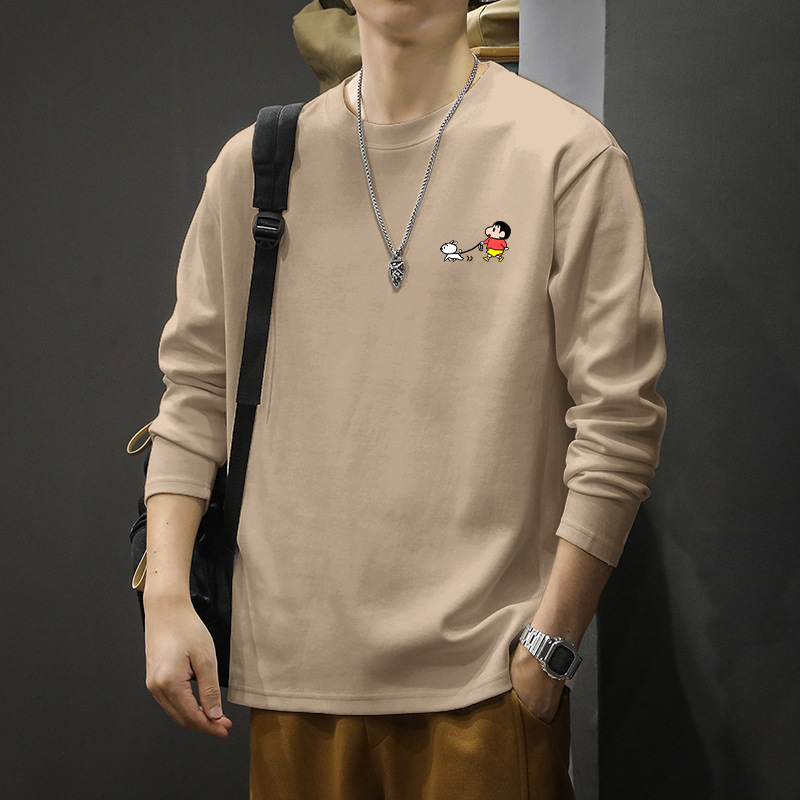 【官网热销】200g重磅全棉长袖t