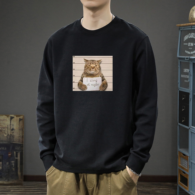 【官网热销】200g重磅纯棉长袖t