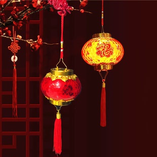 2026马年大号手提音乐发光灯笼挂饰春节元宵新年中秋节装饰玩具