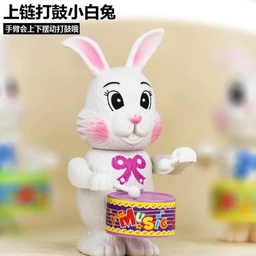 儿童发条打鼓上发条上链婴儿宝宝