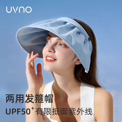 KK&uvno贝壳硬核防晒帽女防紫外线夏季遮脸沙滩遮阳帽太阳帽