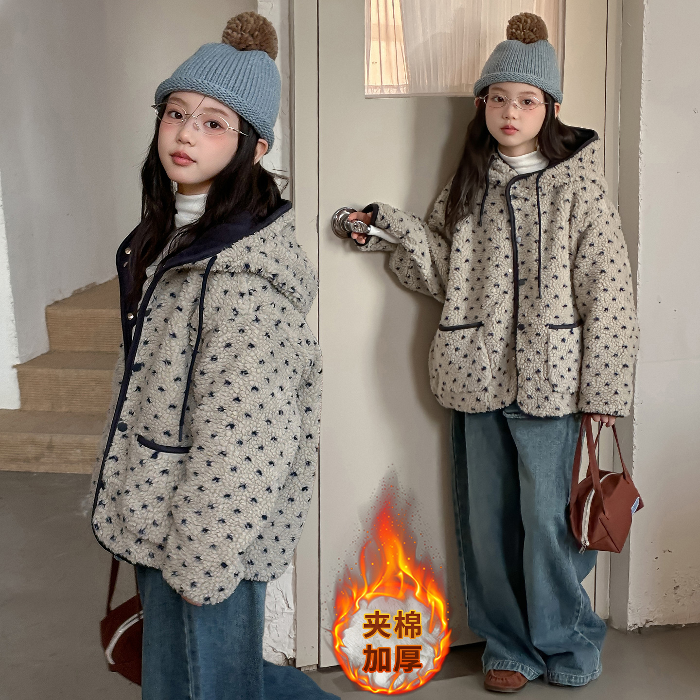 【送运费险】超好看连帽毛毛衣