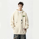 刺绣字母秋季连帽卫衣嘻哈街头潮牌宽松帽衫上衣服AW014P55控75，男装卫衣，星座414A-3（原B215-3）