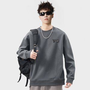 380克大码卫衣刺绣标圆领长袖卫衣潮牌新款宽松男YW276P38控58