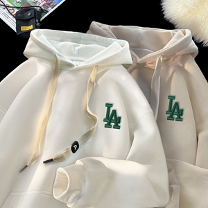 刺绣字母秋季连帽卫衣嘻哈街头潮牌宽松帽衫上衣服AW229 P55 控75图片