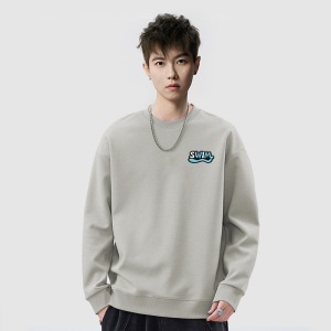 380克大码卫衣刺绣标圆领长袖卫衣潮牌新款宽松男 YW281 P38 控58图片