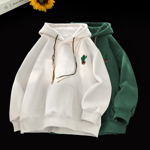 刺绣字母秋季连帽卫衣嘻哈街头潮牌宽松帽衫上衣服LW236 P55 控75图片