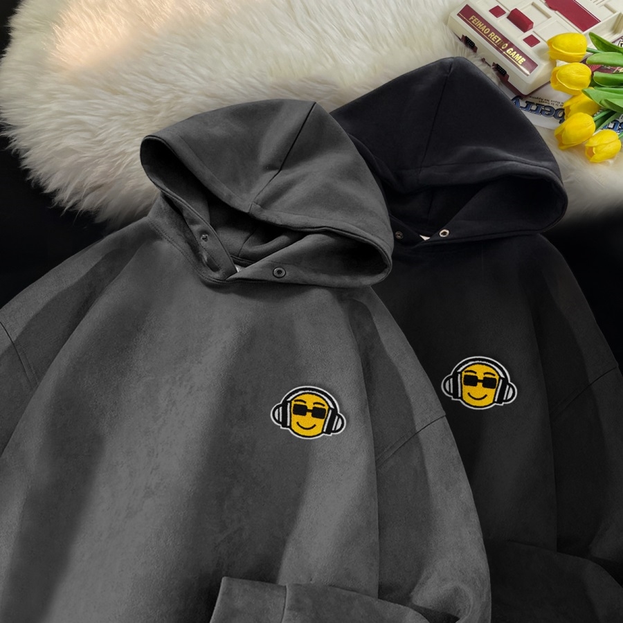 麂皮绒亚比风卫衣冬季加绒加厚欧美高街外套小众情侣潮GM100P50，女装短外套，星座414A-3（原B215-3）