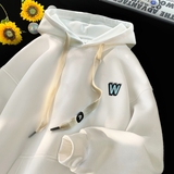 刺绣字母秋季连帽卫衣嘻哈街头潮牌宽松帽衫上衣服AW240P55控75，男装卫衣，星座414A-3（原B215-3）