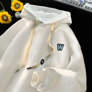 刺绣字母秋季连帽卫衣嘻哈街头潮牌宽松帽衫上衣服AW240 P55 控75，男装卫衣，星座414A-3（原B215-3）