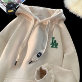 刺绣字母秋季连帽卫衣嘻哈街头潮牌宽松帽衫上衣服AW229P55控75，男装卫衣，星座414A-3（原B215-3）