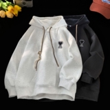 刺绣字母秋季连帽卫衣嘻哈街头潮牌宽松帽衫上衣服LW232P55控75，男装卫衣，星座414A-3（原B215-3）
