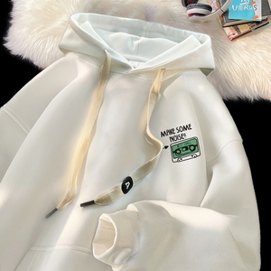 字母秋季连帽卫衣嘻哈街头潮牌宽松帽衫上衣服AW9229P55控75,女生橙色鞋子怎么搭配衣服图片