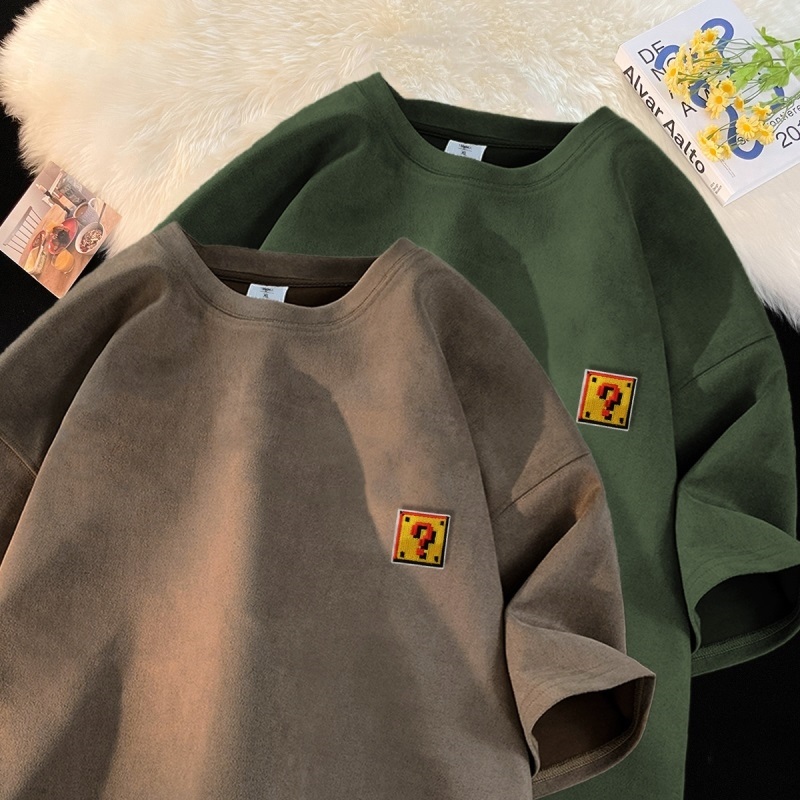 麂皮绒美式320g克重磅短袖t恤男夏季欧美GT040P28控40，商品下架区商品下架区，星座414A-3（原B215-3）