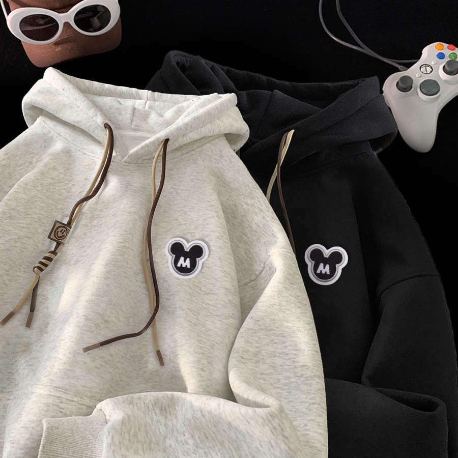 刺绣字母秋季连帽卫衣嘻哈街头潮牌宽松帽衫上衣服LW231P55控75，男装卫衣，星座414A-3（原B215-3）