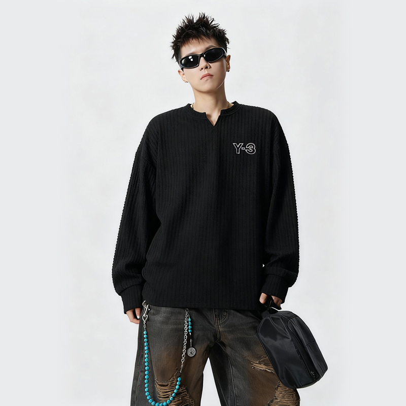 长袖T恤男春秋季高级感肌理感打底衫叠穿内搭卫衣VW276P28控45，男装T恤，星座414A-3（原B215-3）