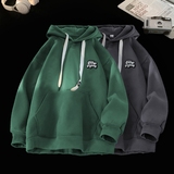 刺绣字母秋季连帽卫衣嘻哈街头潮牌宽松帽衫上衣服AW233P55控75，男装卫衣，星座414A-3（原B215-3）