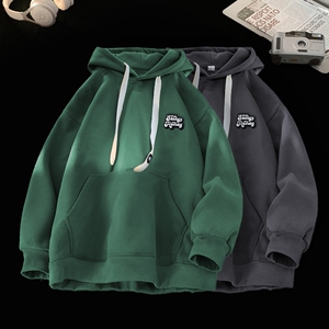 刺绣字母秋季连帽卫衣嘻哈街头潮牌宽松帽衫上衣服AW233 P55 控75图片