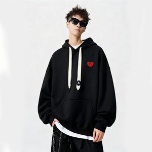 刺绣字母秋季连帽卫衣嘻哈街头潮牌宽松帽衫上衣服AW247 P55 控75图片