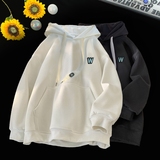 刺绣字母秋季连帽卫衣嘻哈街头潮牌宽松帽衫上衣服AW240P55控75，男装卫衣，星座414A-3（原B215-3）