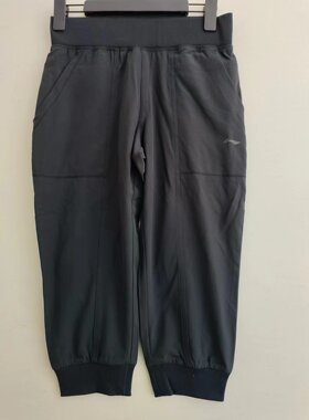 李宁女款运动休闲七分裤速干