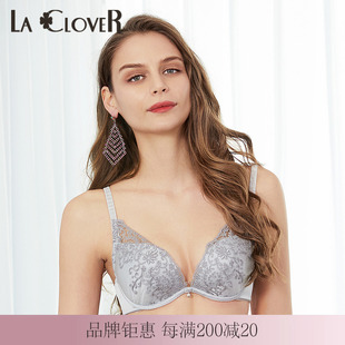 LACLOVER兰卡文Lovestory系列刺绣聚拢文胸LC11SC1