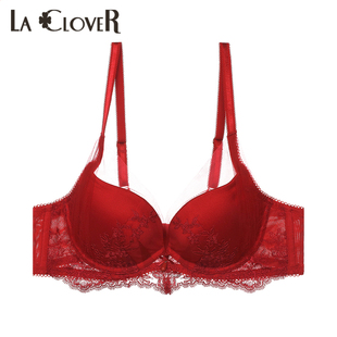 LACLOVER兰卡文挚爱洛可可系列3 4模杯文胸LC11RG1 女王心选