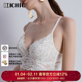 BeChic蕾丝花边性感内衣背心约会女3 4薄杯文胸傲然之花BC13AA1