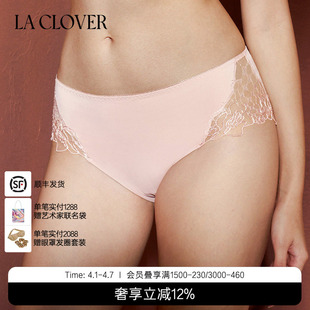 CLOVER蕾丝内裤 25秋冬 兰卡文LA 旷野玫瑰CC22AAF1 中腰三角裤