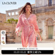 兰卡文盛放西西里系列睡袍睡衣女长款 晨袍LC48UW1