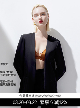 BeChic Palace系列纯色休闲西服高级感上衣纯色简约外套秋BC81AQ2