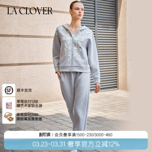 套装 CLOVER蕾丝拉链开衫 兰卡文LA 遇见布拉格LC85AAH1 25秋冬