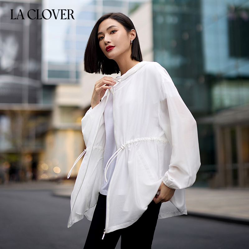 兰卡文(LA CLOVER)卢浮之吻防晒外套新款女LC81ZR3