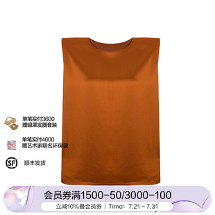 垫肩T恤背心女款 LACLOVER兰卡文Palace系列无袖 BC81AQ4
