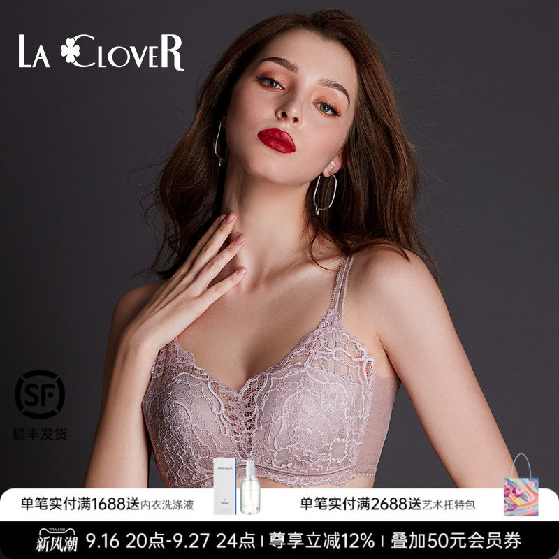 LaClover挚爱马提尼花面清透文胸图片