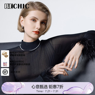 针织打底保暖内搭BC72CJ1 BeChic映像2小高领长袖