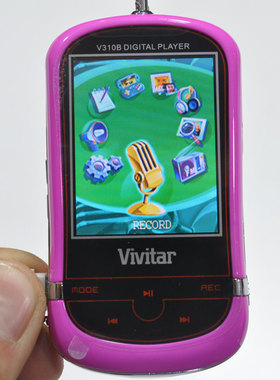 出亚马逊Vivitar自带2G内存听歌MP3 电池老化需更换 可插电使用