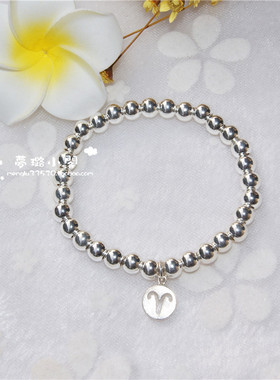 S925纯银珠转运珠十二