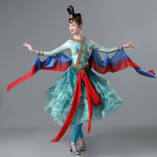 胡璇舞心应胡璇舞蹈服装弦鼓舞演出服装敦煌丝绸之路出租艺考定制