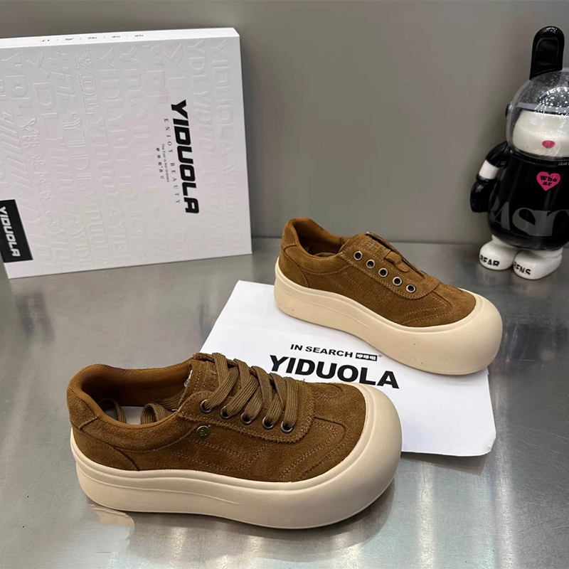 复古厚底大头丑萌运动鞋女2025