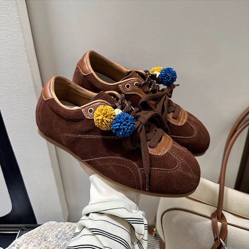 内增高厚底复古德训鞋女2025秋季