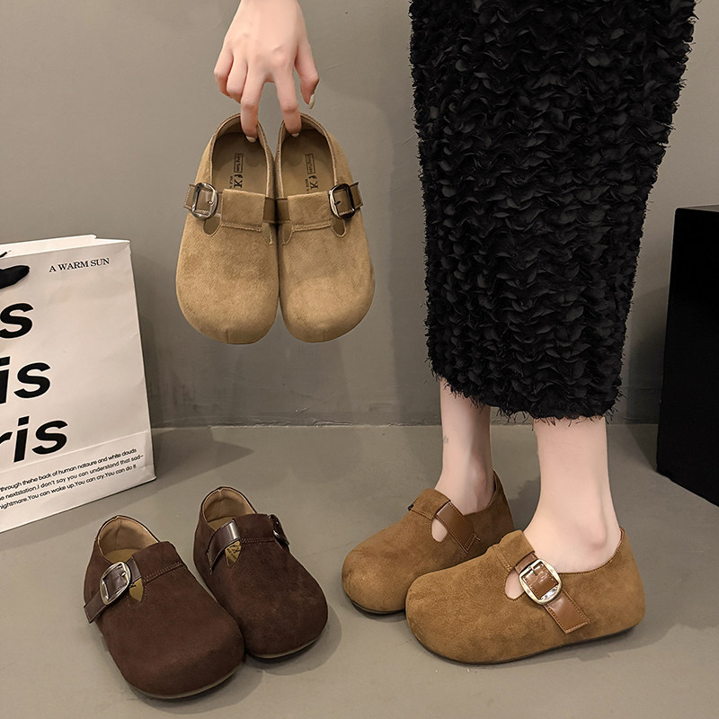 内增高厚底勃肯鞋女2026季新款一脚蹬女鞋子豆豆鞋博肯单鞋0115w,女鞋,勃肯鞋/软木鞋,淘宝优惠券,粉丝福利购,淘宝优惠卷