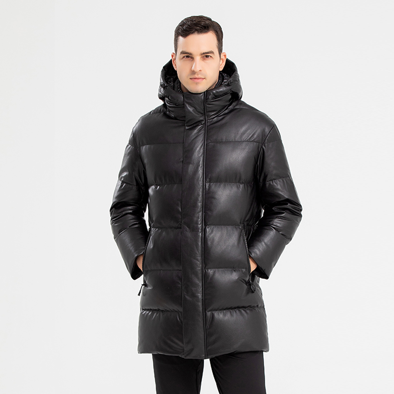 冬季简约加长羽绒服马尔特努