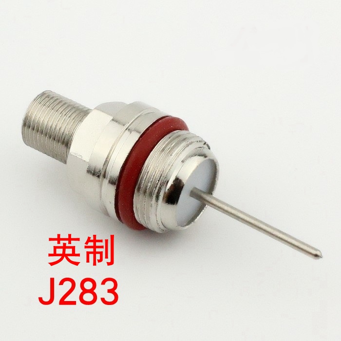 有线数字电视信号放大器接线柱J283英制螺纹接F头-5-7座维修配件