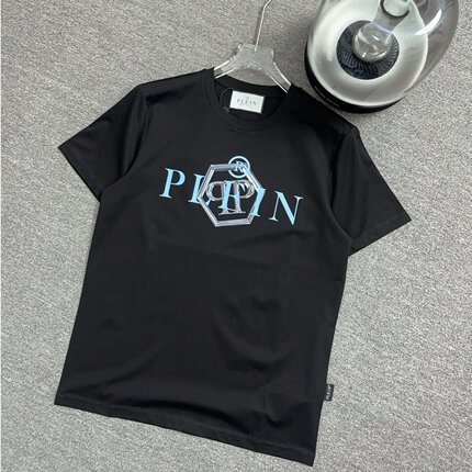 网红同款夏PP幻彩3D印花短袖男女同款潮牌休闲百搭丝光棉圆领T恤