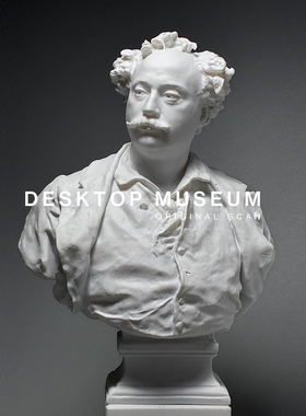 卡尔波作品《小仲马》树脂雕塑