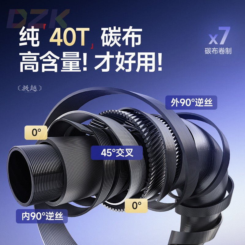 汉鼎极越轻量鱼竿大综合竿纯40T碳布台钓竿3.6-12米w4
