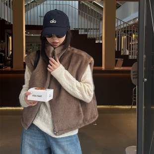 环保皮草 SHINE 造型感双面穿 BI入 欧貂绒两色马甲外套 重塑时髦