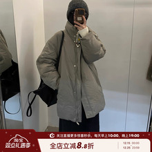 SHINE 自留 设计师款 90白鹅绒 立领保暖 三色中长款羽绒服外套